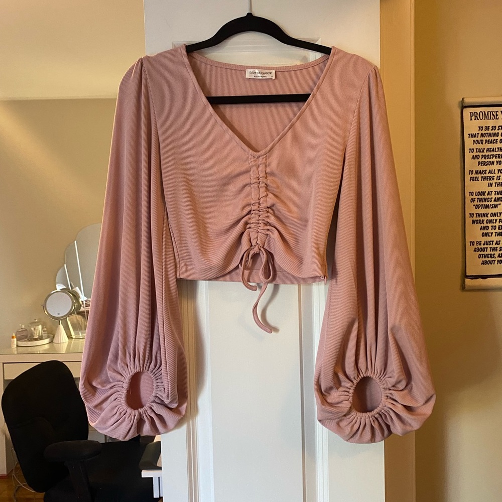 Long Sleeve Crop Top
